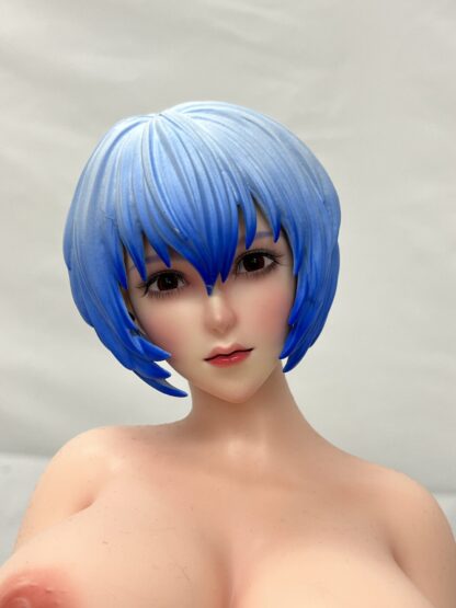 【中古美品】Ling Yun Studio　NeonGenesis　Evangelion　Rei　Ayanami　プラヘッド2個　TPEボディワイヤータイプ　約69cm　 - 画像 (2)