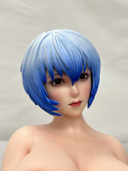 【中古美品】Ling Yun Studio　NeonGenesis　Evangelion　Rei　Ayanami　プラヘッド2個　TPEボディワイヤータイプ　約69cm　 - 画像 (3)