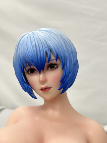 【中古美品】Ling Yun Studio　NeonGenesis　Evangelion　Rei　Ayanami　プラヘッド2個　TPEボディワイヤータイプ　約69cm　 - 画像 (4)