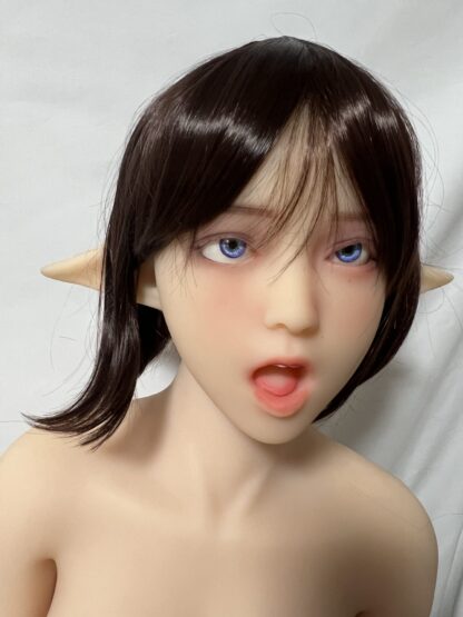 【中古美品】TPEドール　エルフヘッド　ホール一体型　中空胸　指骨格　自立加工有　約148cm　DF5180 - 画像 (3)