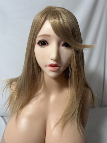 【中古】Sinodollシリコンボディ+不明硬質シリコンヘッド　ホール脱着式　ハードフット　ゼリー胸　約160cm　DF5178 - 画像 (2)
