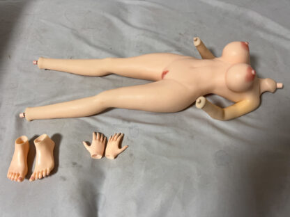 【中古】otakudoll ヘッドソフビ＋シリコン製ボディ 約70cm 手足パーツソフビ DF5227 - 画像 (4)