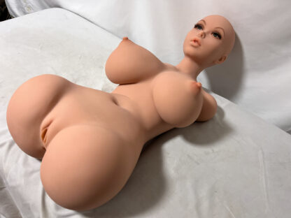 【中古美品】Piperdoll TPE製 トルソー型 約75cm Kカップ 小麦肌 JESSICA シームレスヘッド DF5294 - 画像 (6)
