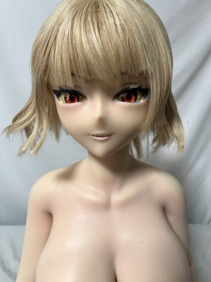 【中古美品】DH168　色気美人　Abby　フルシリコン　Fカップ　ホール一体型　ゼリー胸　自立加工有　約140cm　DF5268 - 画像 (4)