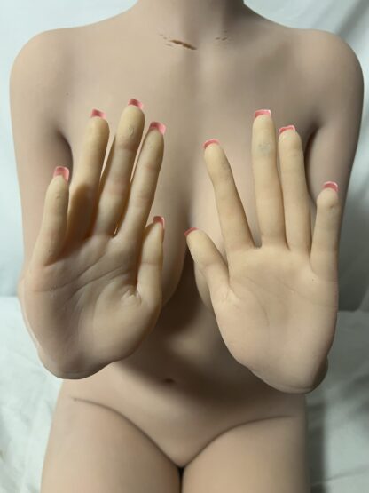 【中古】WMDOLL TPEボディのみ　小麦肌　指骨格　ホール脱着式　ゼリー胸　自立加工有　ボディのみで約150cm　DF5272 - 画像 (5)