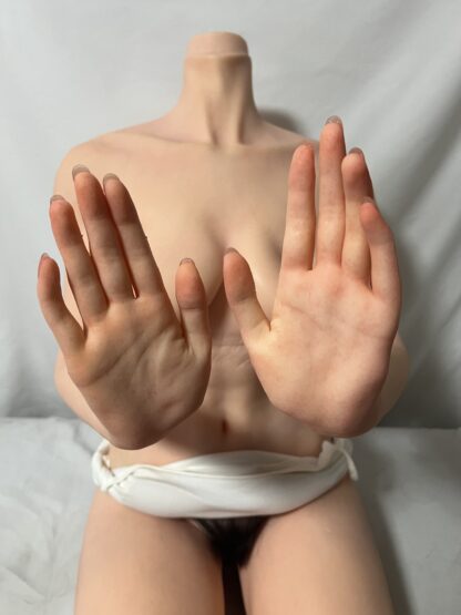 【中古ホール未使用品】Xycolodoll　植毛ヘッド　フルシリコン　ホール一体型未使用　指骨格　約165cm　DFXY - 画像 (7)