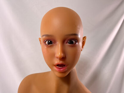 【中古美品】Yearndoll 約163cm 小麦肌 フルシリコン製 #Y22ヘッド + TPE製ボディ 口稼働、目の開閉あり ホール一体型 DF5316 - 画像 (5)