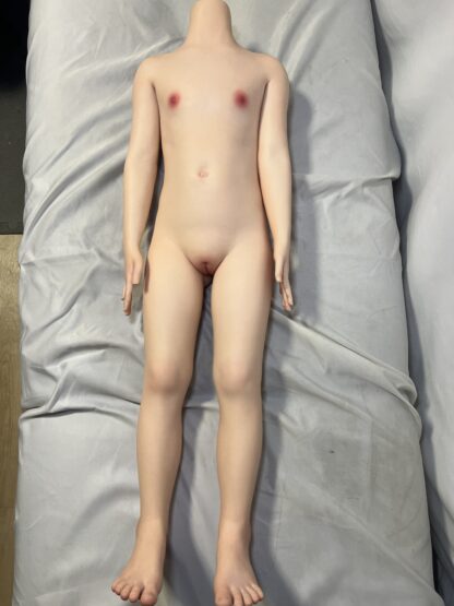 【中古美品】WAXDOLL ＃GB302　植毛ヘッド　フルシリコン　ホール一体型　自立加工有　約106cm　DF5310 - 画像 (6)