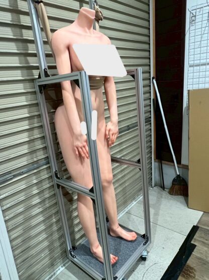 【中古】ラブドール設置台（アルミ製） キャスター・ストッパー付き 吊り下げ式 約13kg DF-STAND001 - 画像 (4)