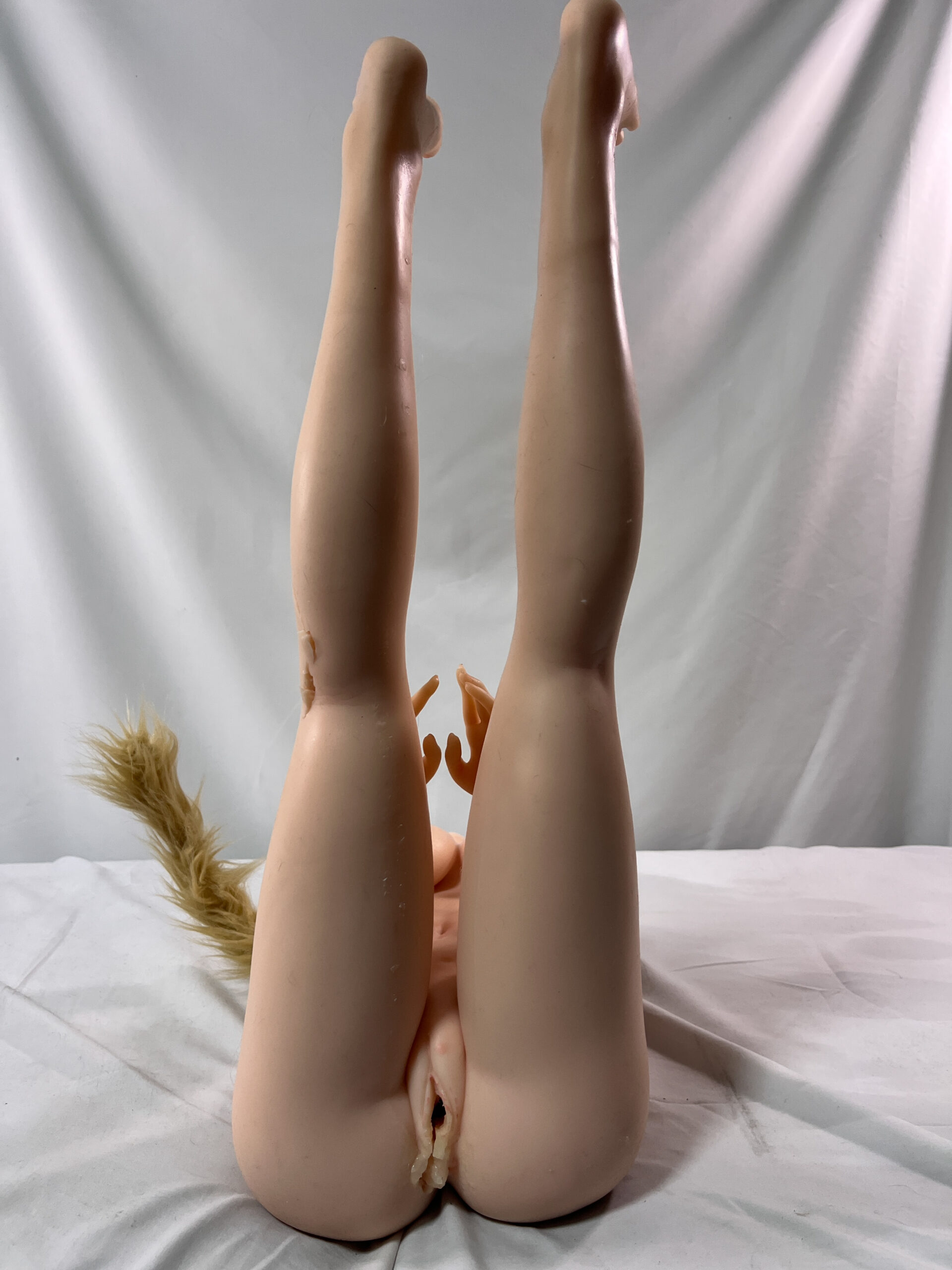 【中古】色気美人 フルシリコン製ボディ単品のみ 約80cm 尻尾付き ゼリー胸 DF5387 - 画像 (9)