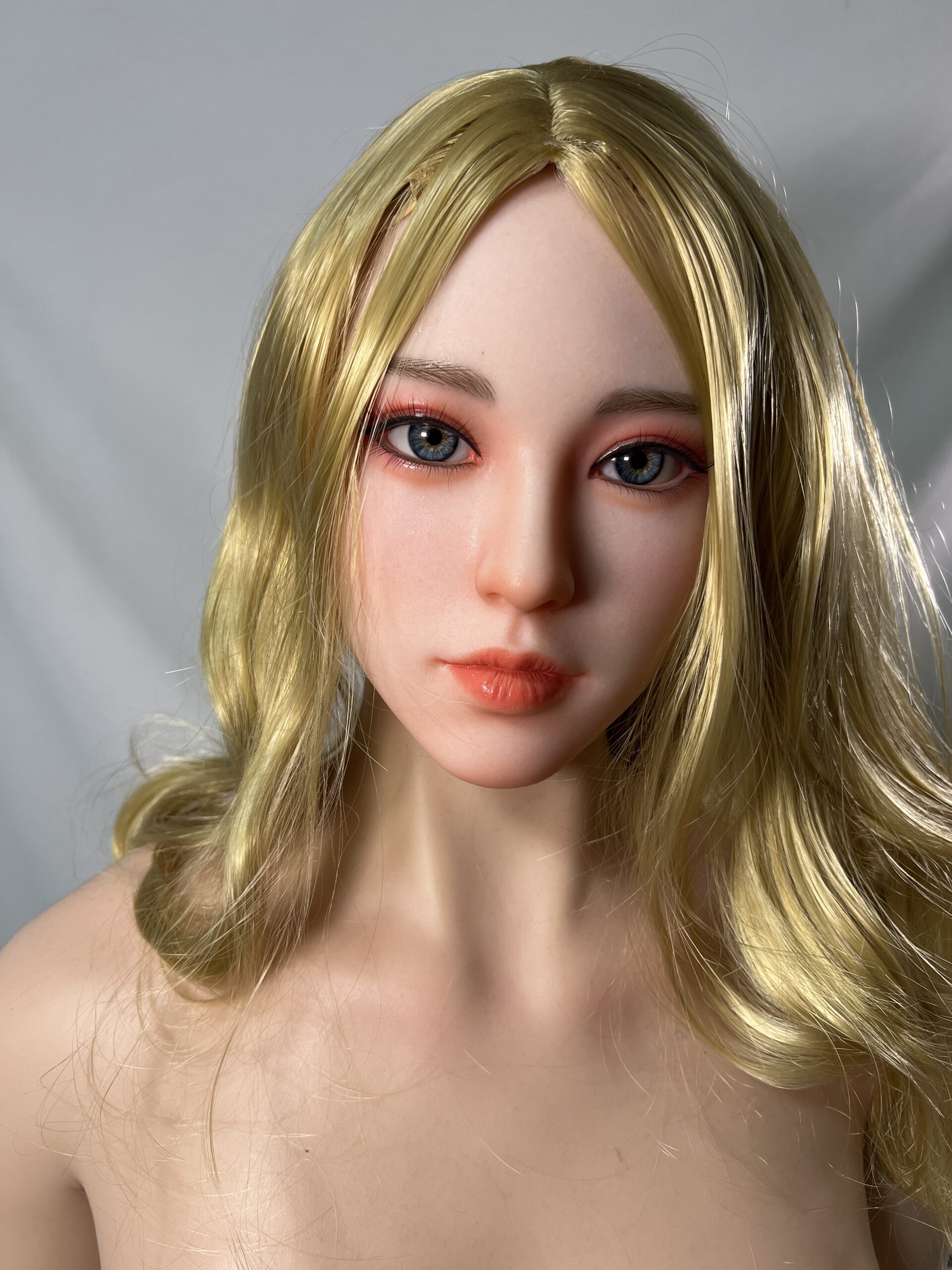 【中古美品】Starpery Saner硬質シリコンヘッド+DollSeniorFカップシリコンボディ ホール一体型 指骨格 ハードハンドフット ゼリー胸 約160cm DF5398 - 画像 (2)