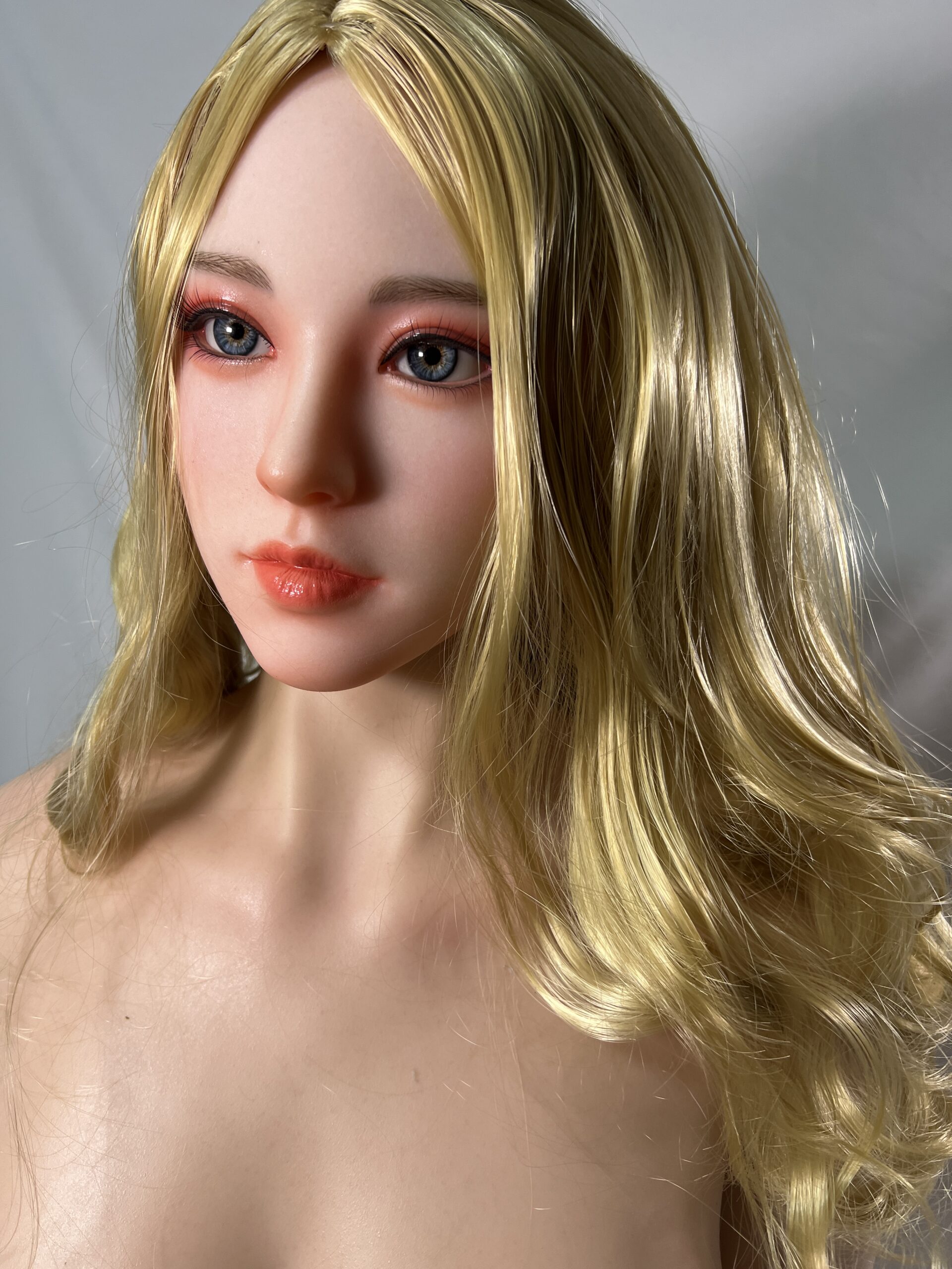 【中古美品】Starpery Saner硬質シリコンヘッド+DollSeniorFカップシリコンボディ ホール一体型 指骨格 ハードハンドフット ゼリー胸 約160cm DF5398 - 画像 (3)