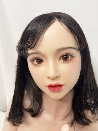 【中古美品】メーカー不明　フルシリコンドール　植毛硬質ヘッド　指骨格　ホール一体型　自立加工有　約150cm　DF5460