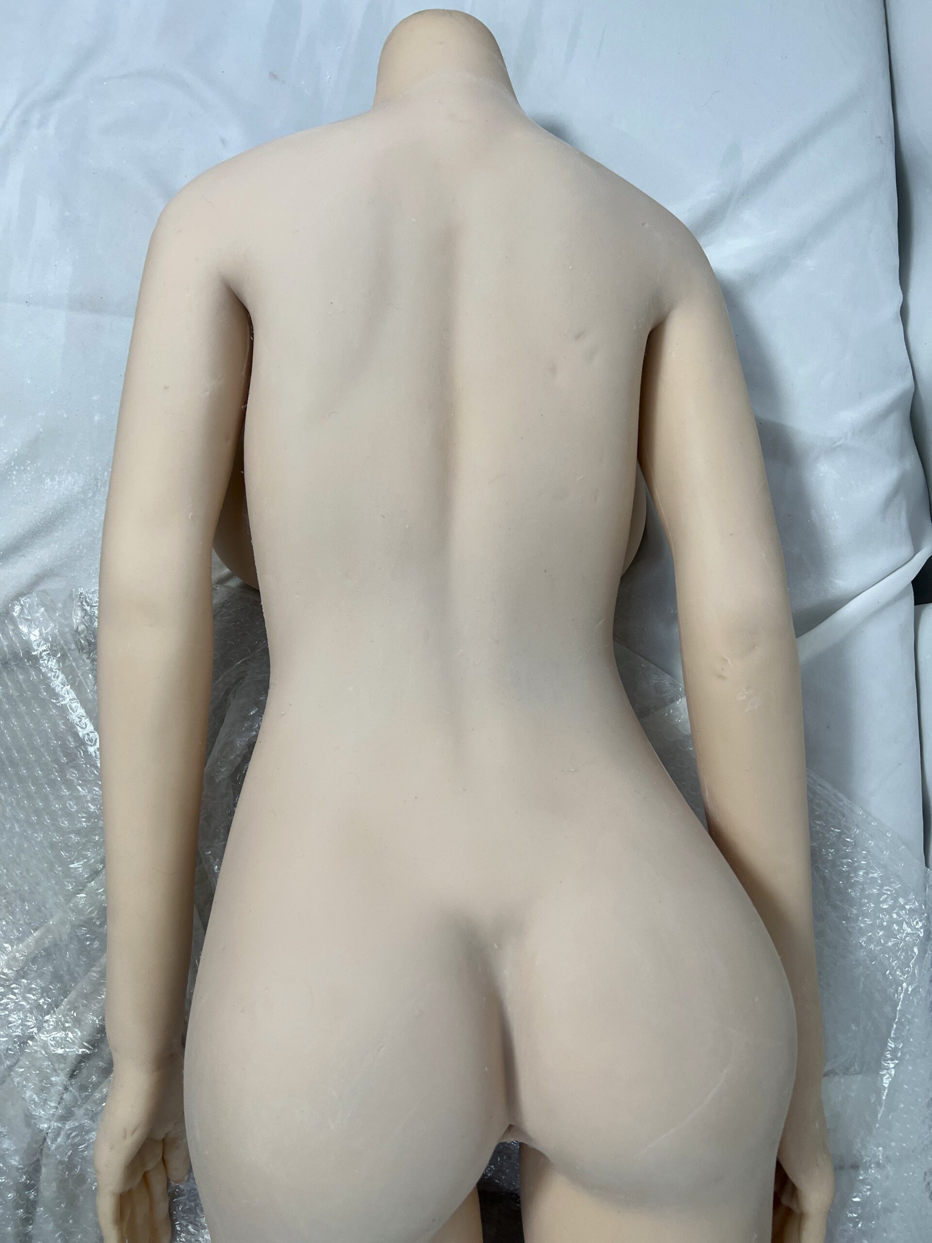【中古】フルシリコンドール 植毛硬質ヘッド ホール一体型 指骨格 ゼリー胸 自立加工有 約140cm DF5491 - 画像 (19)