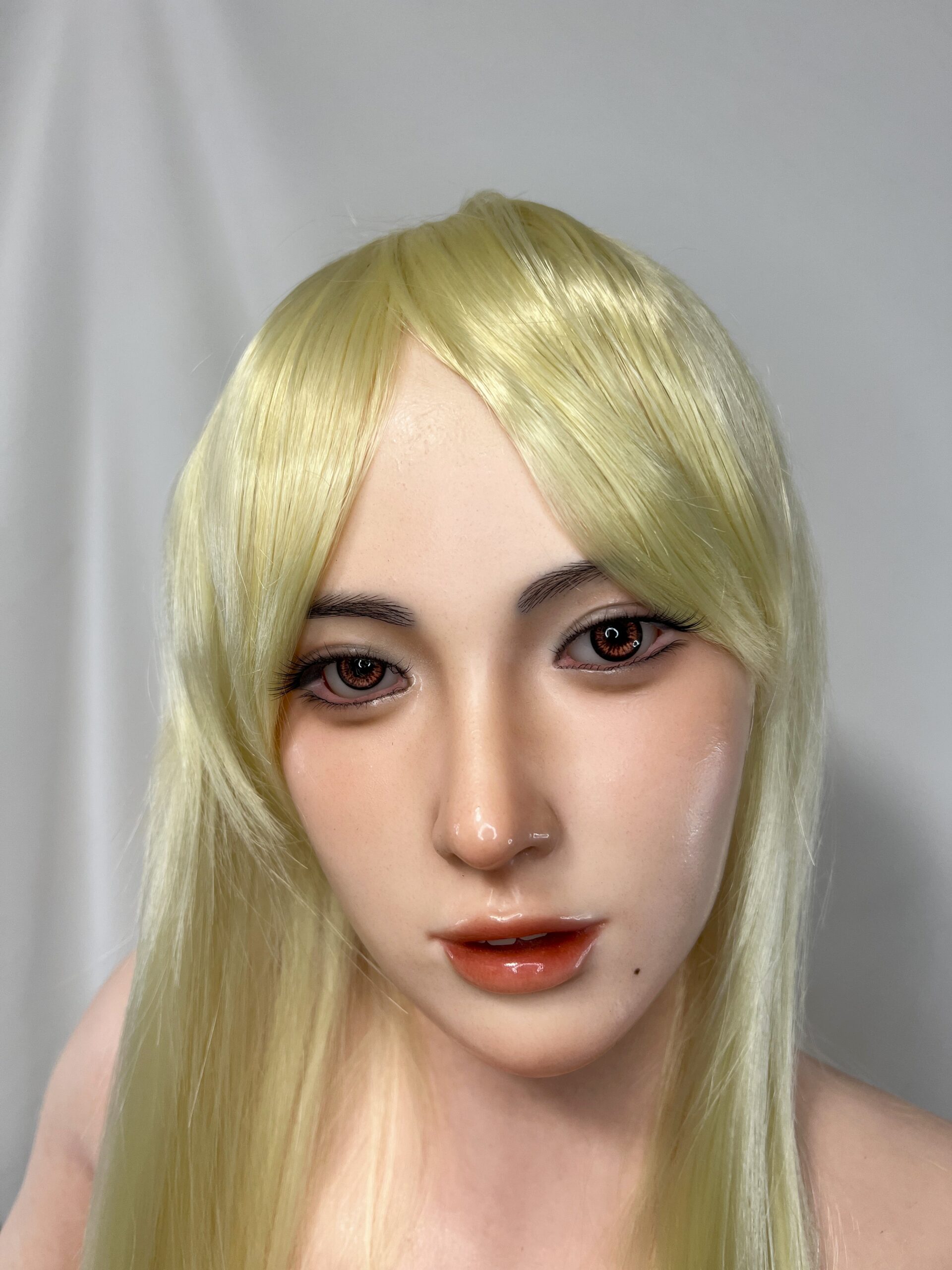 【中古】Irontechdoll #S1硬質シリコンヘッド 指骨格 ホール一体型 ゼリー胸 Hカップ 自立加工有 フルシリコン お尻柔らか 約160cm DF5524