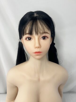 【中古】フルシリコンドール　植毛硬質ヘッド　ホール一体型　指骨格　ゼリー胸　自立加工有　約140cm　DF5491