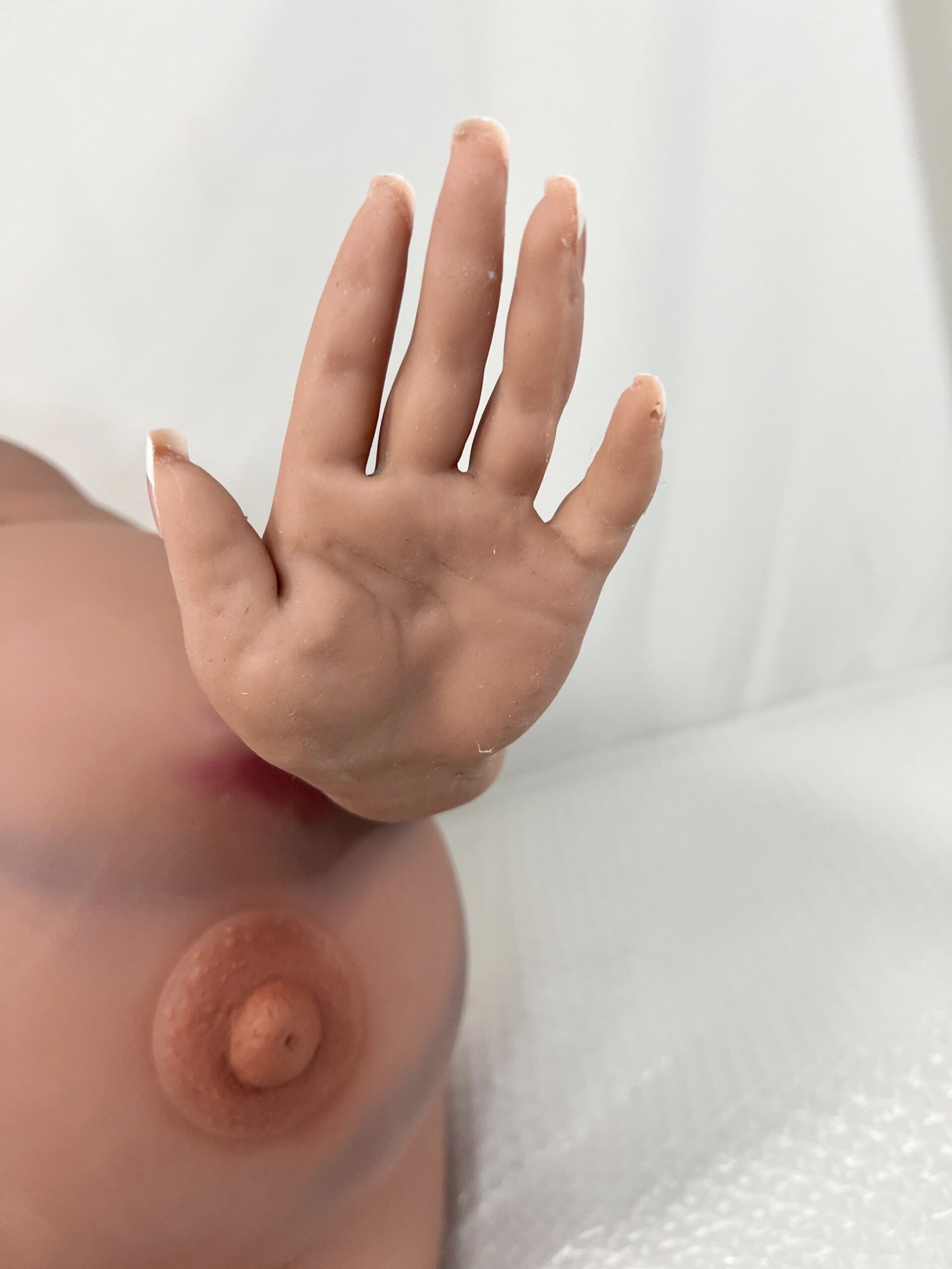 【中古】TPEドール ボディのみ 小麦肌 爆乳 ホール一体型 中空胸 約95cm DF5534 - 画像 (5)