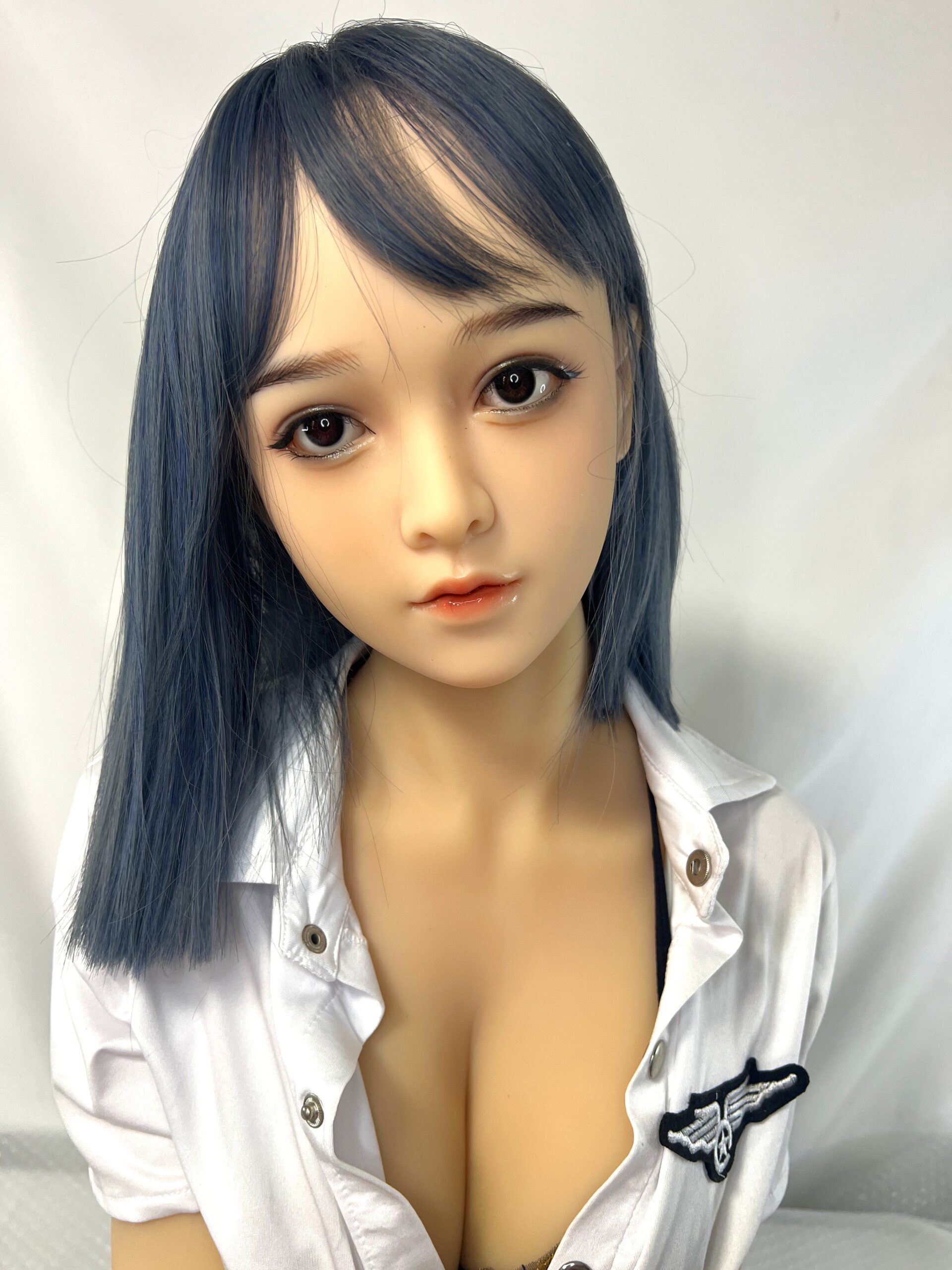 【中古】メーカー不明硬質シリコンヘッド+TPEボディ ホール一体型 ゼリー胸 約165cm DF5644 - 画像 (7)