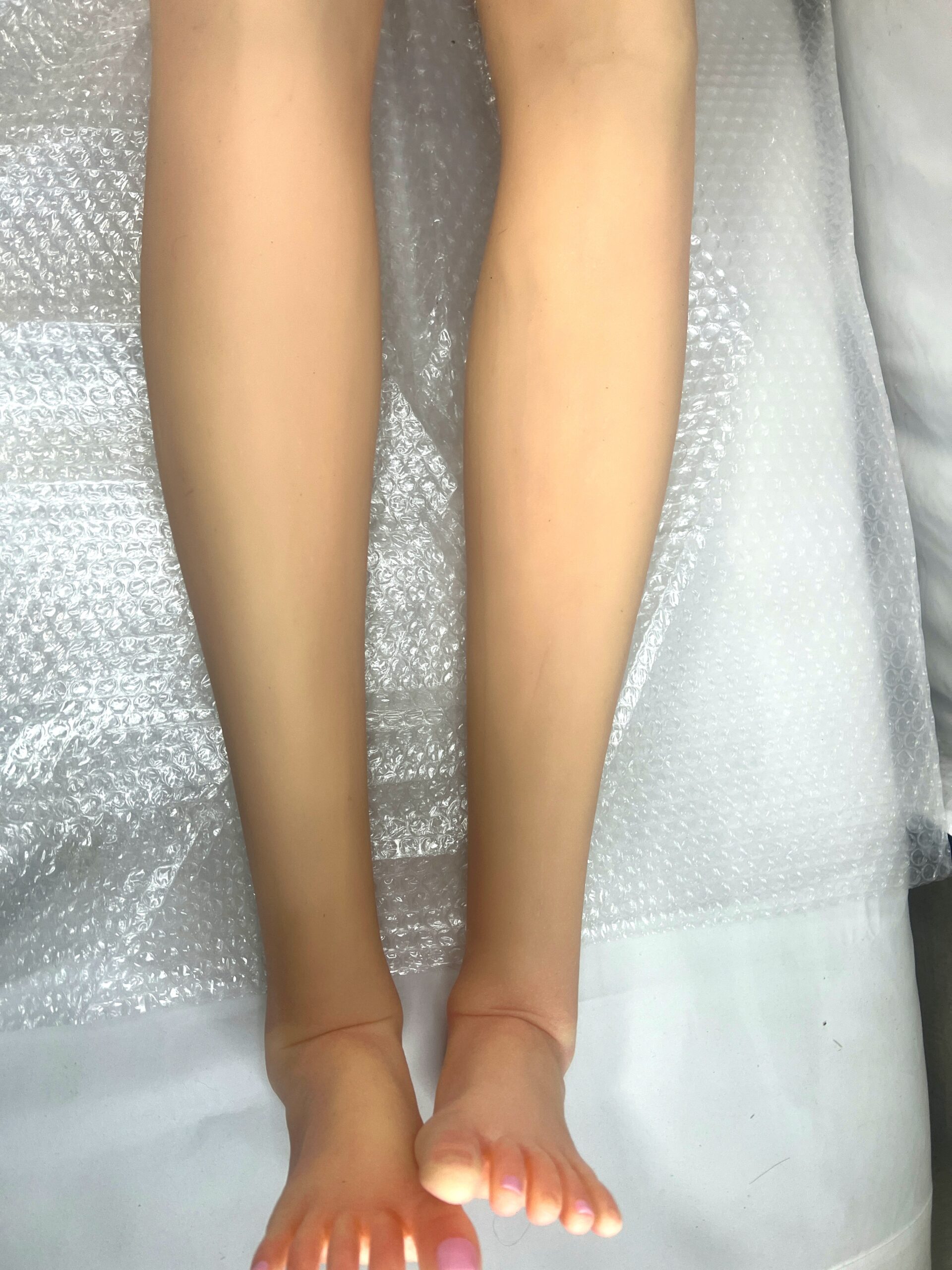 【中古】SINODOLL シリコンボディ ハードハンド、フット 自立加工有 指関節 ホール一体型 ゼリー胸 約170cm DF5651 - 画像 (14)