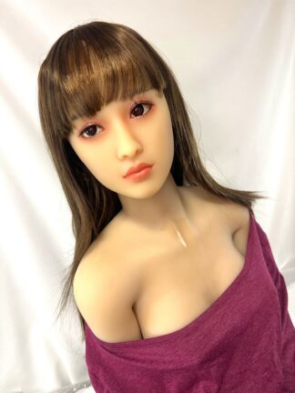 【中古】メーカー不明　TPEドール　自立加工有　ホール一体型　中空胸　約155cm　DF5659