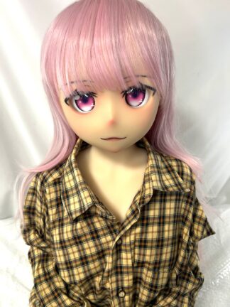 【中古】メーカー不明シリコンアニメヘッド+Aotumedoll TPEボディ　自立加工有　指関節　ホール一体型　約135cm　DF5688