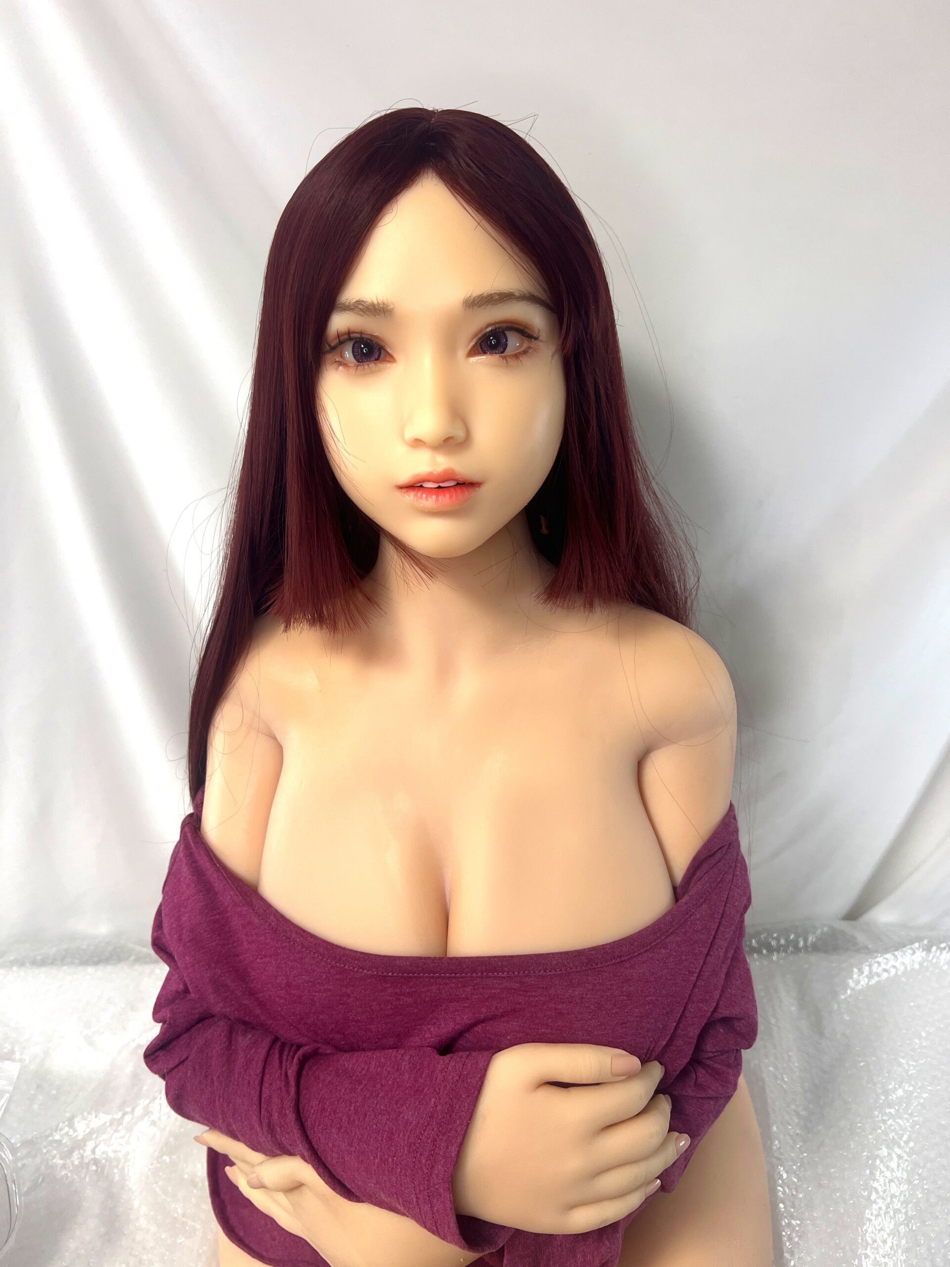 【中古美品】SINODOLL 戦闘機 Kカップ S43ヘッド ハードフットハンド 自立加工有 指関節 ホール一体型 ゼリー胸 約167cm DF5695 - 画像 (5)