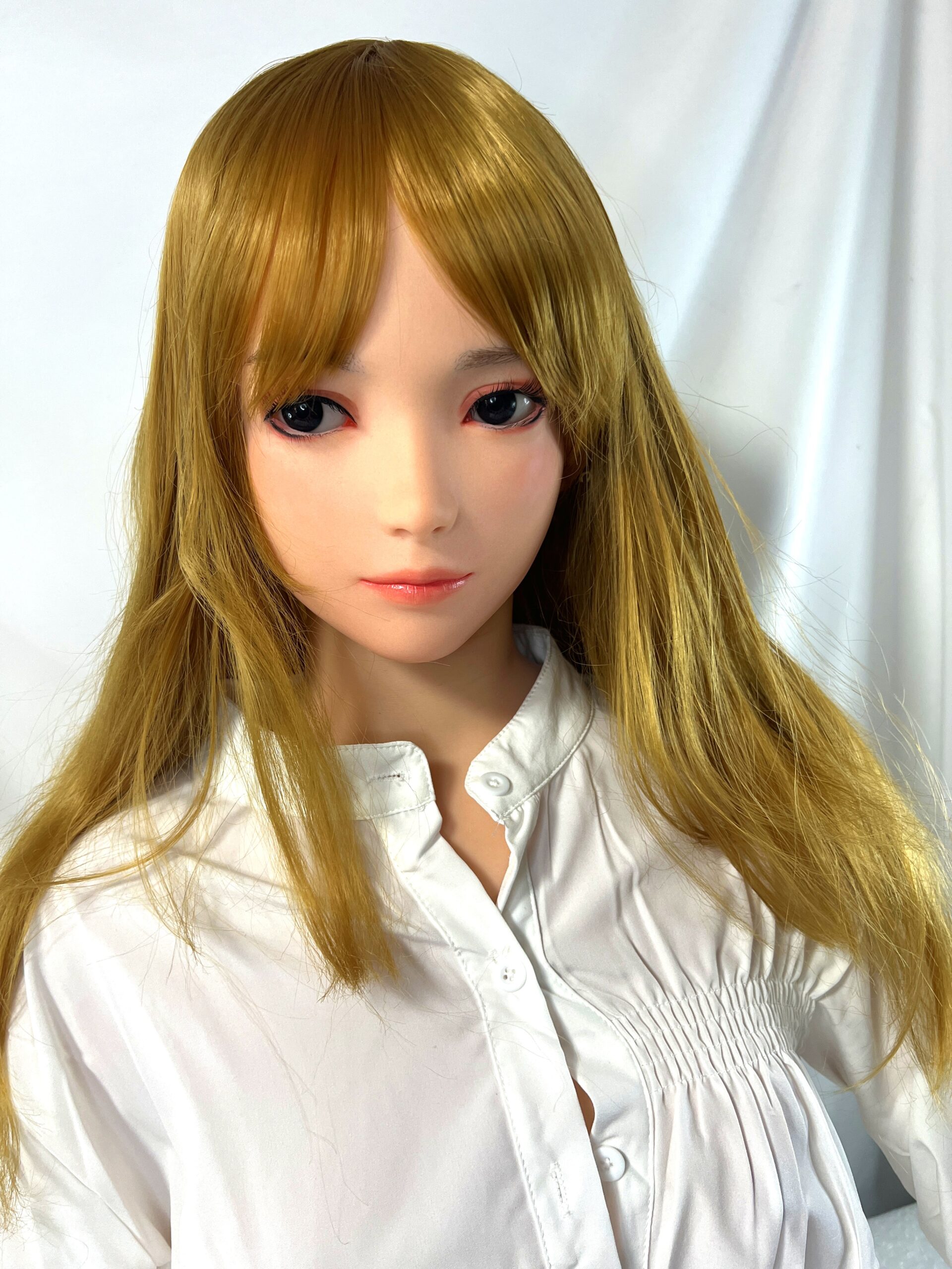 【中古】WAXDOLL #G53硬質シリコンヘッド+シリコンボディ ハードハンドフット 自立加工有 指関節 ホール一体型 ゼリー胸 約151cm DF5704 - 画像 (2)