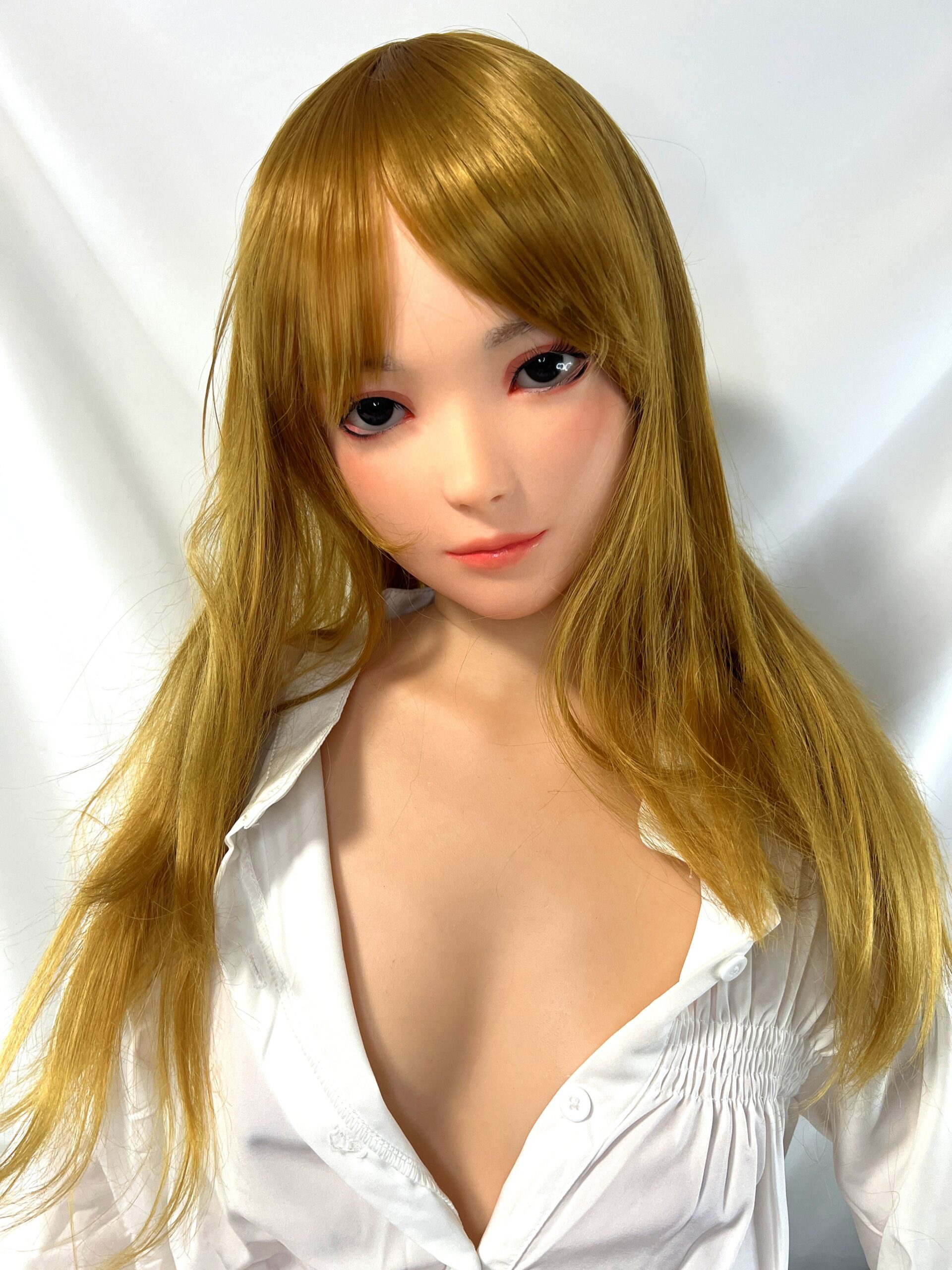 【中古】WAXDOLL #G53硬質シリコンヘッド+シリコンボディ ハードハンドフット 自立加工有 指関節 ホール一体型 ゼリー胸 約151cm DF5704 - 画像 (5)