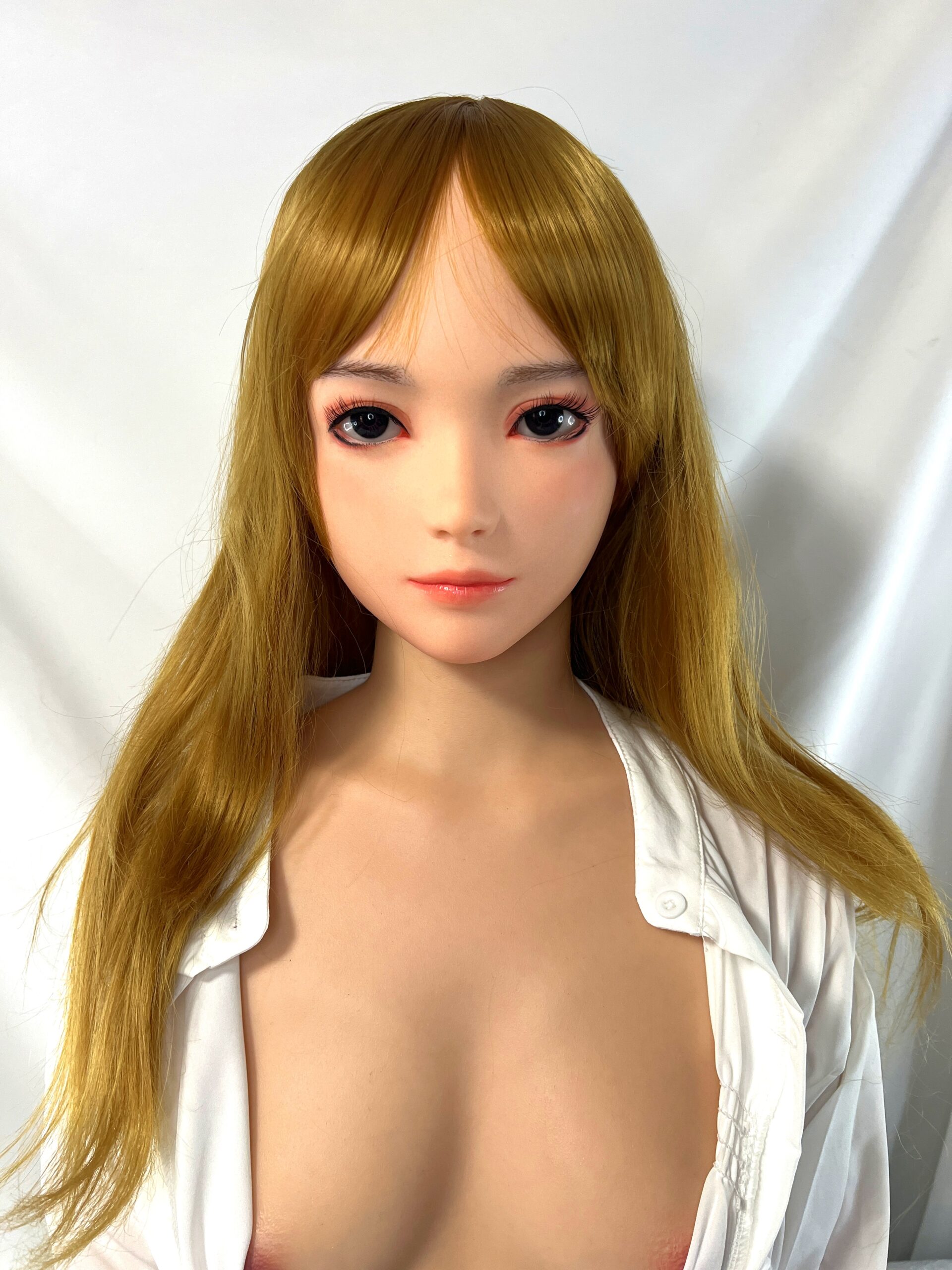 【中古】WAXDOLL #G53硬質シリコンヘッド+シリコンボディ ハードハンドフット 自立加工有 指関節 ホール一体型 ゼリー胸 約151cm DF5704 - 画像 (8)