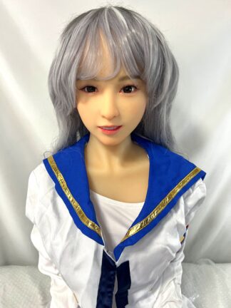 【中古美品】AXBDOLL  軟性シリコンヘッド+TPEボディ　自立加工有　指関節　ホール一体型　ゼリー胸　約140cm　DF5719