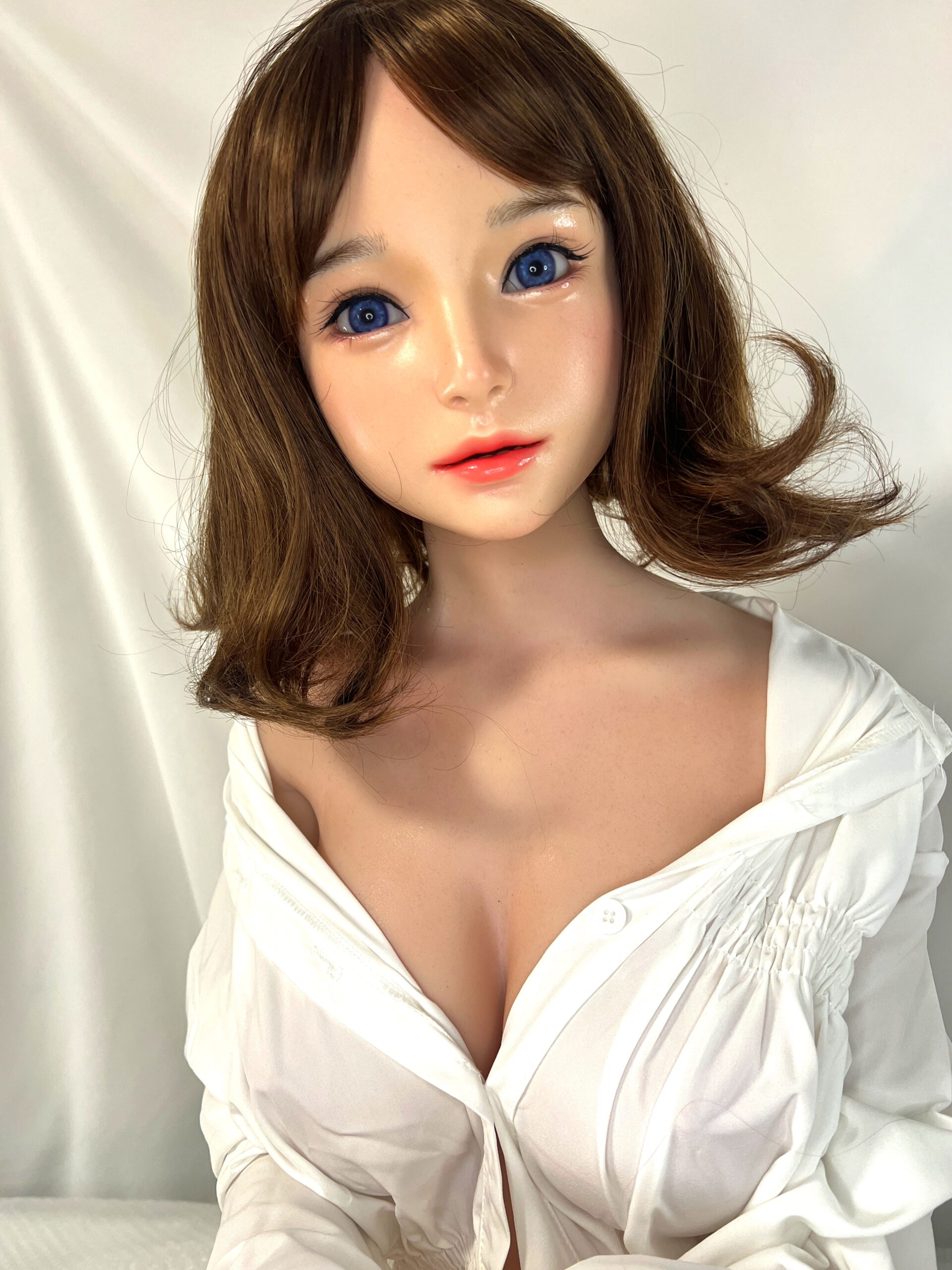 【中古】Dollsenior 軟性シリコンヘッド シリコンボディ ハードハンドフット 自立加工有 指関節 ホール一体型 ゼリー胸 約148cm DF5745 - 画像 (5)