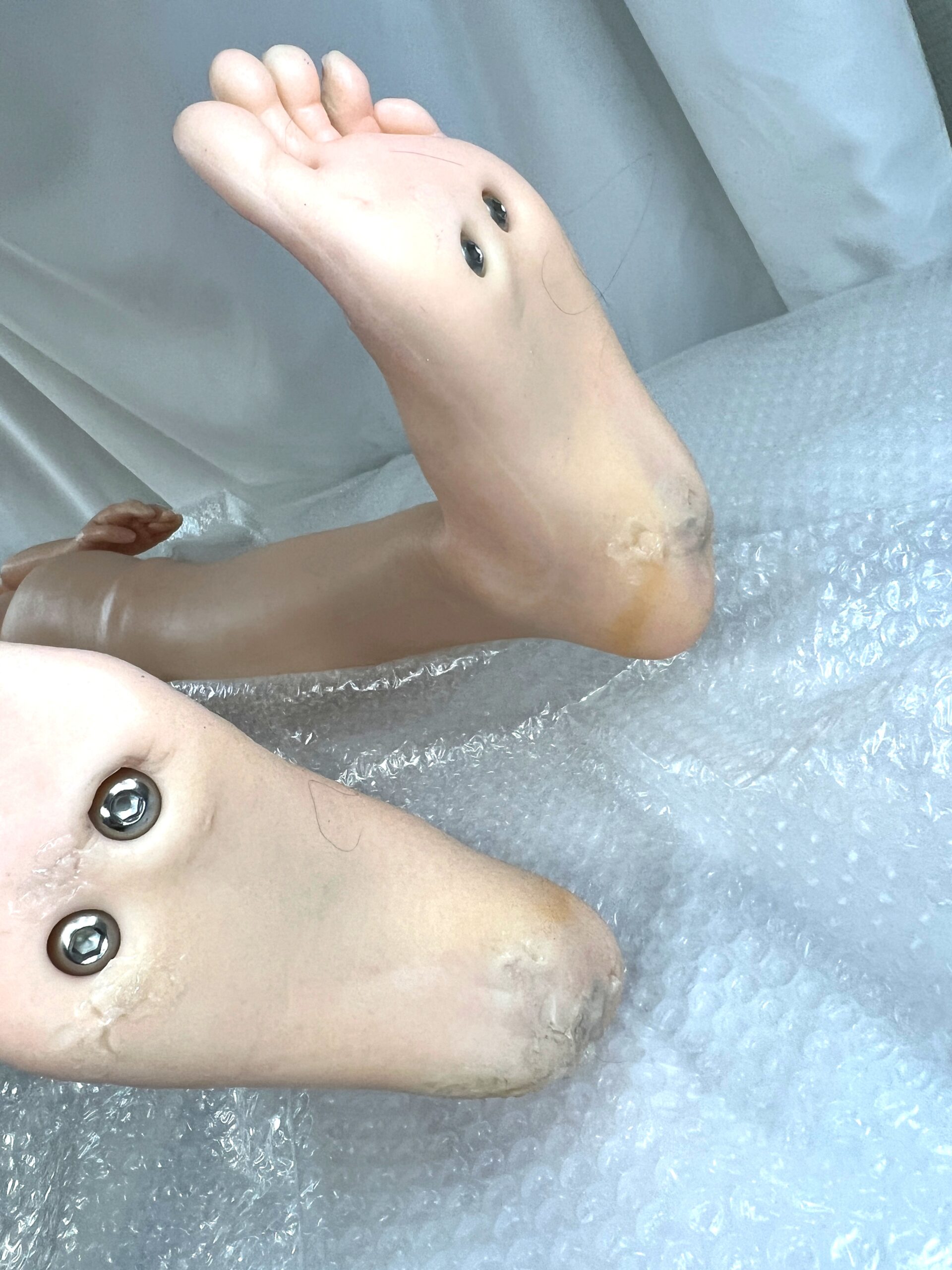 【中古美品】RZRDOLL 人造人 理恵ヘッド 専用ジョイント ホール未使用品 自立加工有 指関節 ホール一体型 ゼリー胸 約170cm DF5751 - 画像 (31)